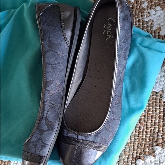 Coach Shoes - Coach | Gray Signature Jacquard | Ballet Flats | Size: 11